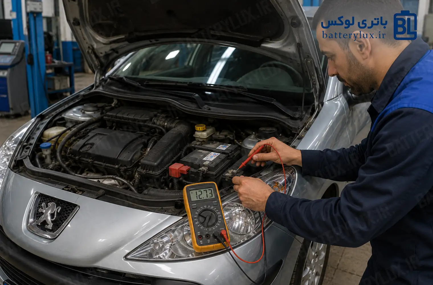 تشخیص خرابی باتری یا استارت