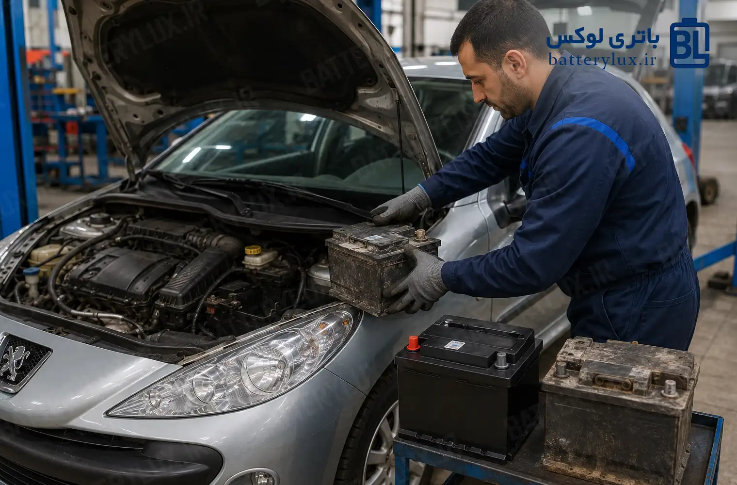 تعویض باتری یا شارژ مجدد باتری