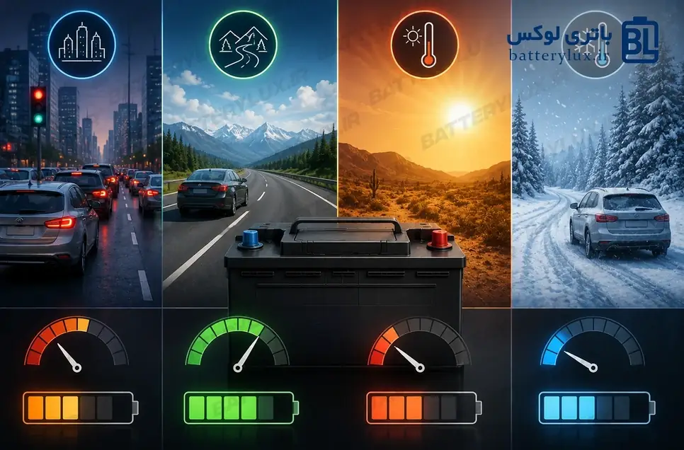 جدول عمر مفید باتری خودرو بر اساس شرایط استفاده