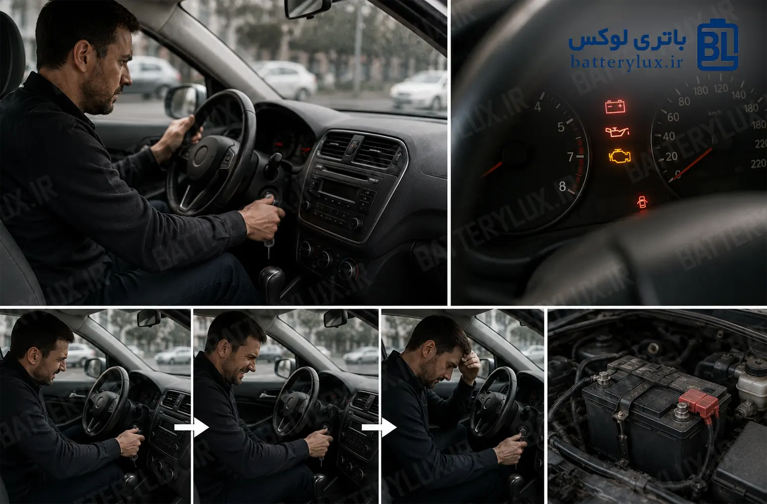 آیا استارت زدن مکرر به باتری ماشین آسیب می‌زند؟ بررسی تأثیر بر عمر باتری